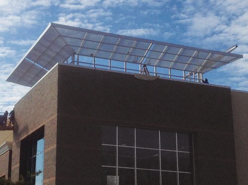 Canopy Crown on Top of Building