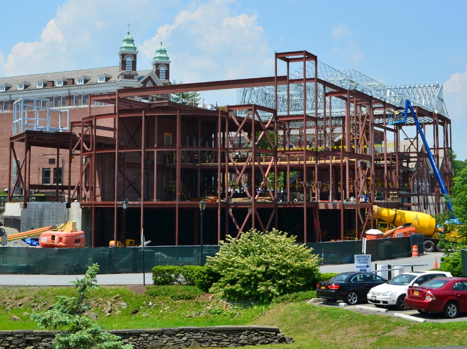 New Building Addition Steel Frame
