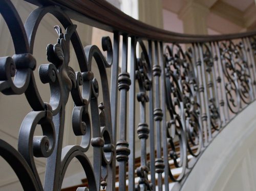 Steel Railing Interior Stairs